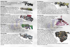 Weapons..
