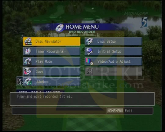The Home Menu
