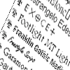 A list of fonts