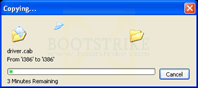 The Copy Box, with no way to pause