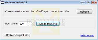 Vista max half open connection limit