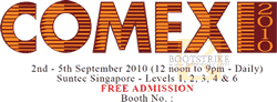 Singapore Comex 2010 Exhibition @ Suntec 2 Sept - 5 Sept 2010